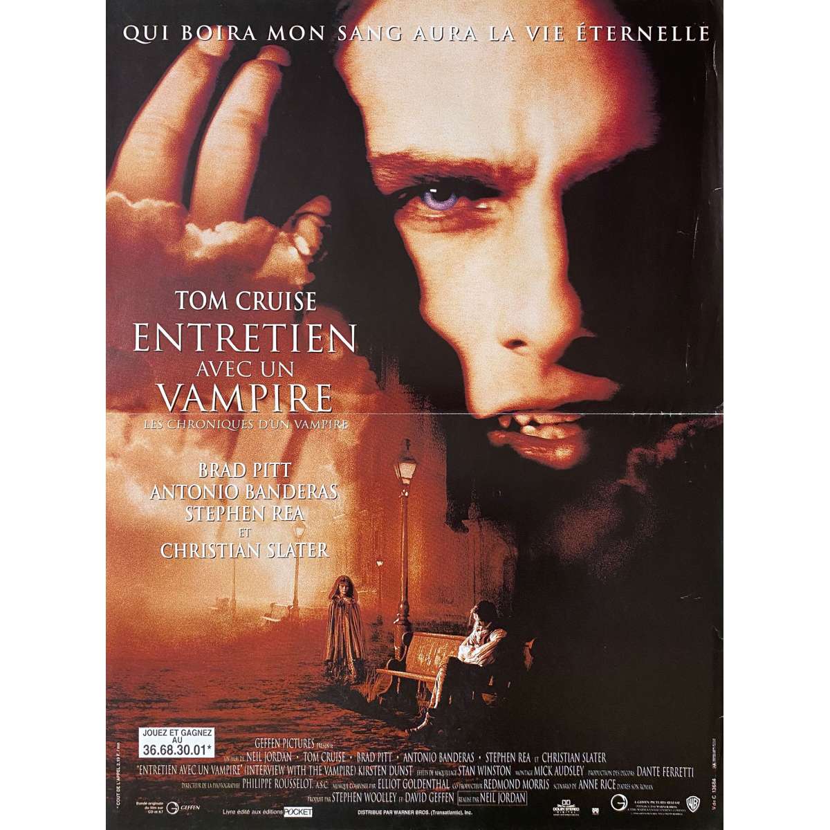 Affiche De Film Fran Aise De Entretien Avec Un Vampire X Cm