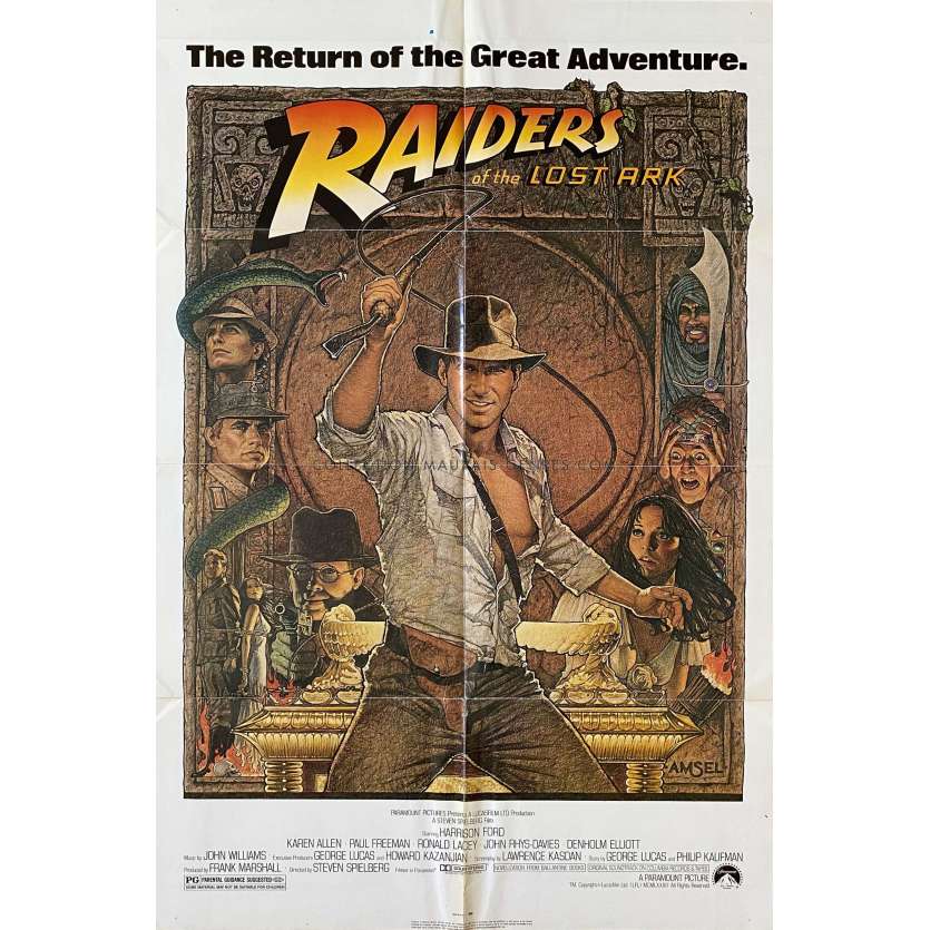 Affiche De Film Am Ricaine De Indiana Jones Les Aventuriers De L