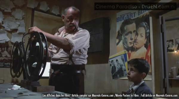 cinema paradiso movie scene with poster