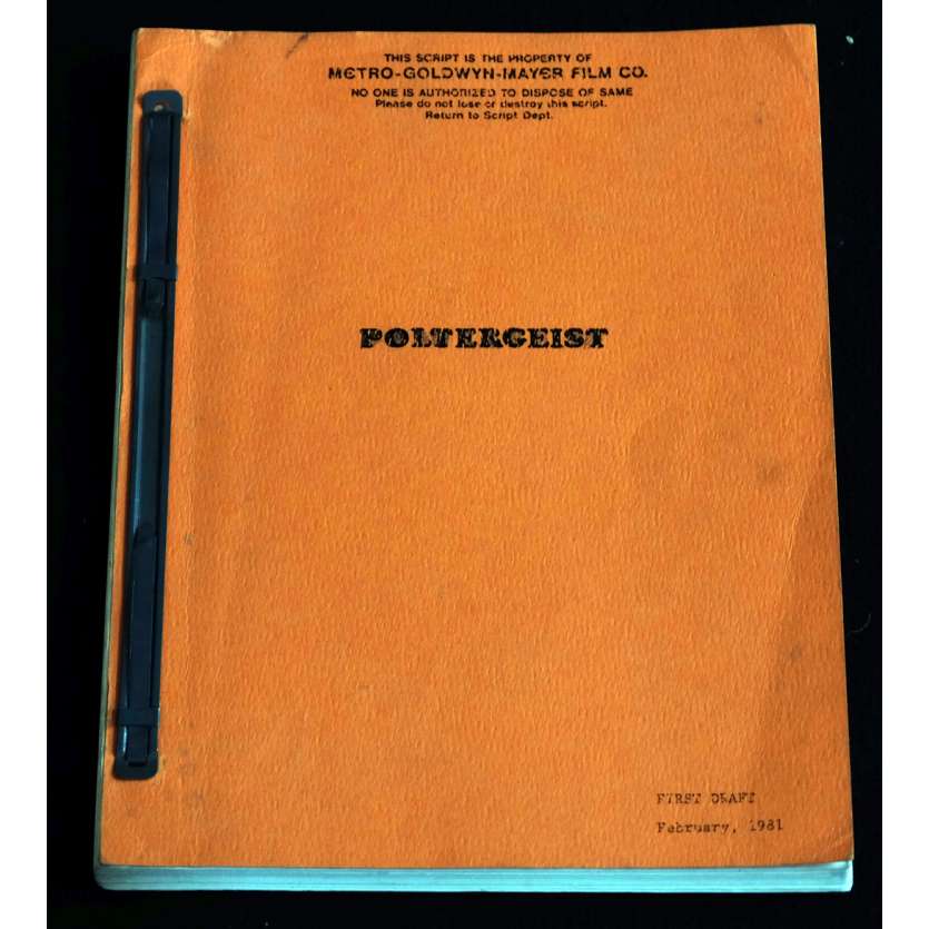 POLTERGEIST Scénario 21x30 - 1982 - JoBeth Williams, Tobe Hooper