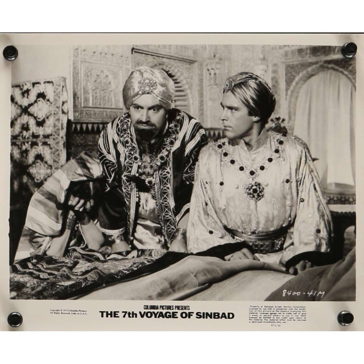 7th VOYAGE OF SINBAD Movie Still N4 8x10 in. USA - R1975 - Ray Harryhausen, Kerv ...1200 x 1200