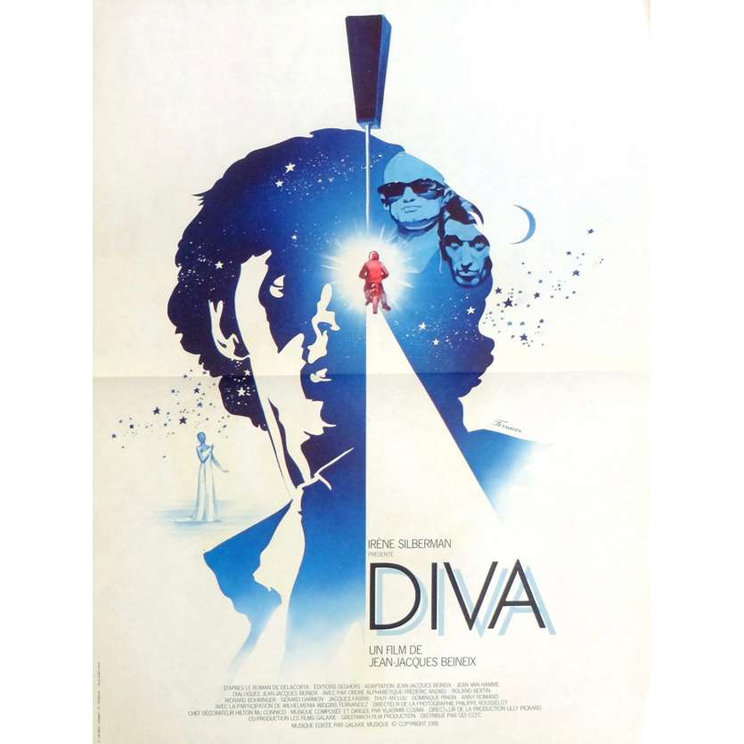 DIVA French Movie Poster 15x21 - 1981 - Jean-Jacques Beineix, Jean-Hugues Anglade