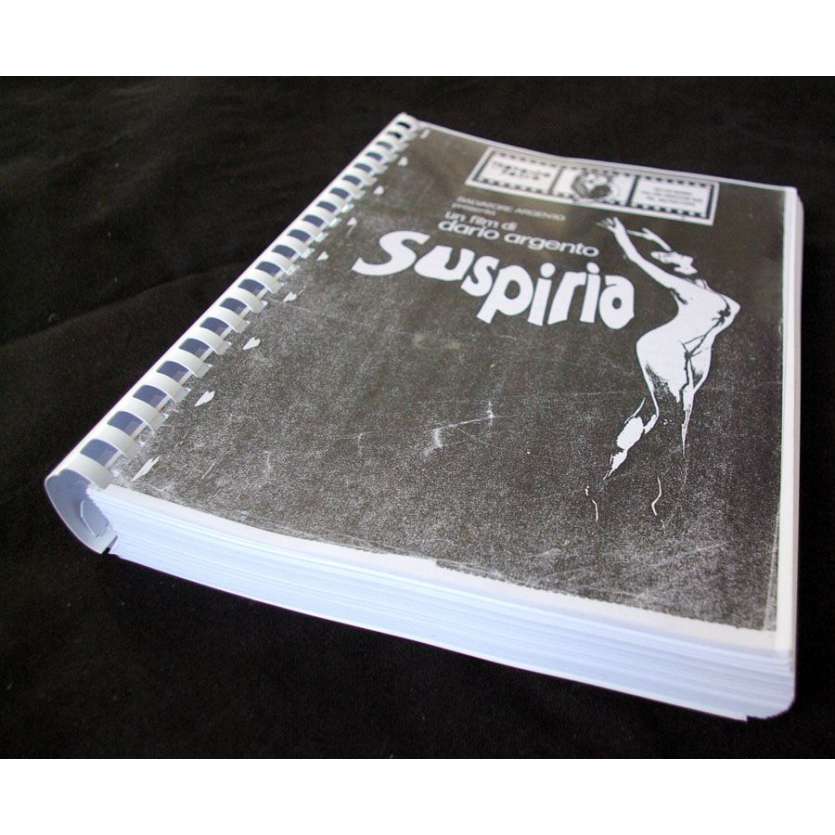 SUSPIRIA Signed Script Dario Argento Gothic Horror !