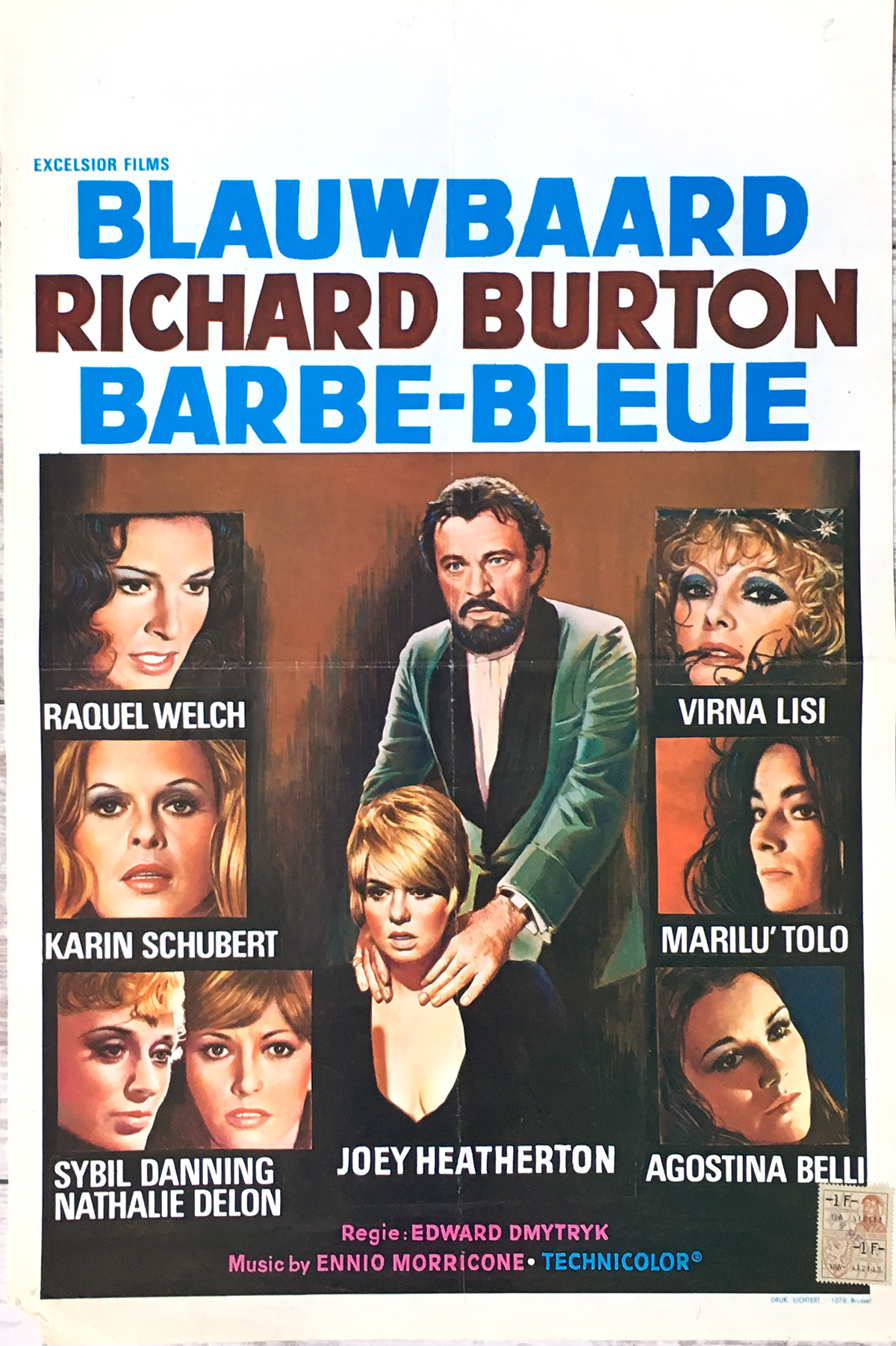 1972 Movie Poster Bluebeard