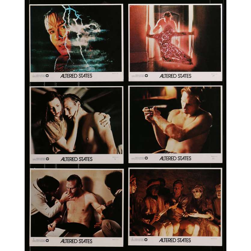 ALTERED STATES Lobby Card Set 8x10 in.  - x12 1980 - Ken Russel, William Hurt