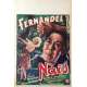 NAÏS Affiche de film 28x43 cm -  1945 - Fernandel, Marcel Pagnol