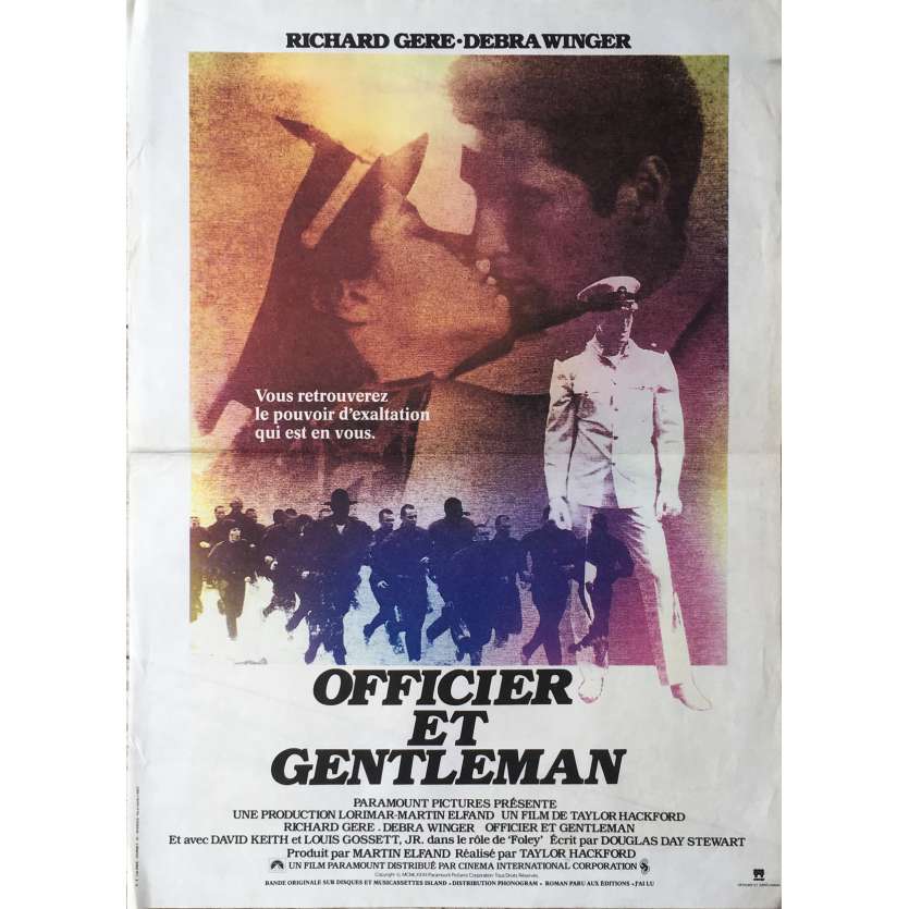 OFFICIER ET GENTLEMAN Affiche de film 40x60 cm - 1982 - Richard Gere, Taylor Hackford