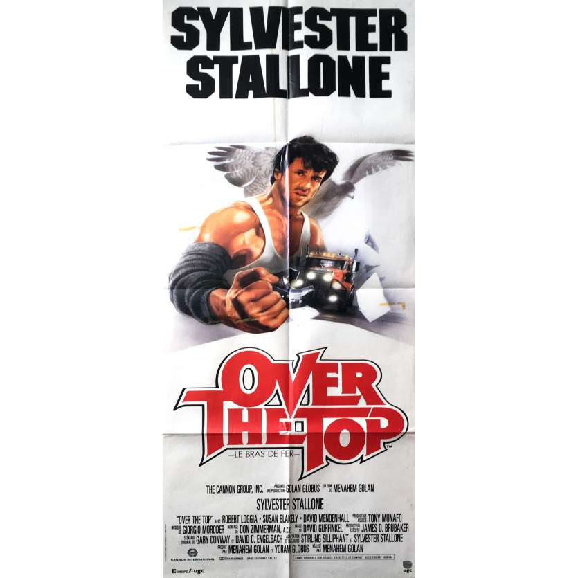 OVER THE TOP Movie Poster 23x63 in.  -  1987 - Menahem Golan, Sylvester Stallone