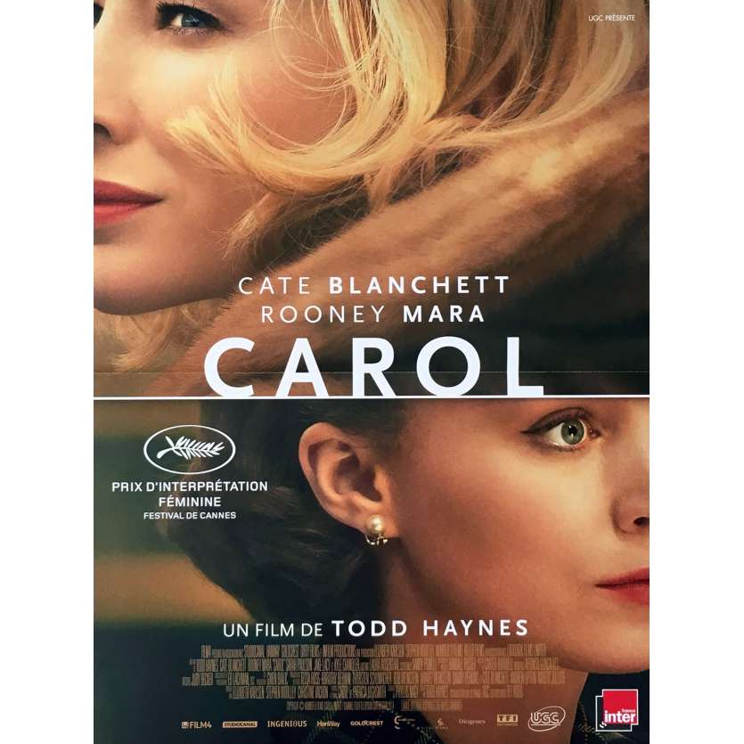 CAROL Affiche de film 40x60 cm - 2016 - Cate Blanchett, Rooney Mara, Todd Haynes