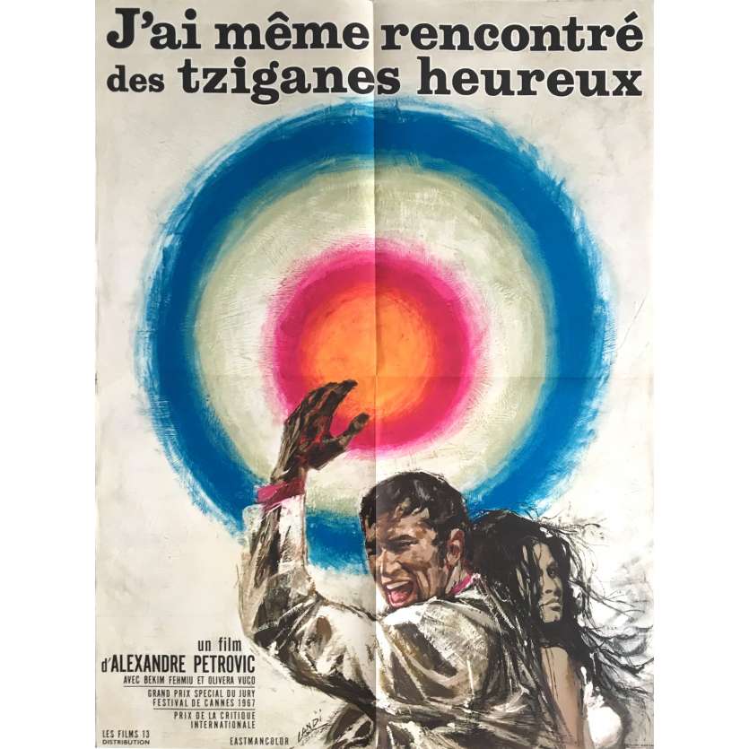 J'AI MEME RENCONTRE DES TZIGANES HEUREUX Affiche de film 60x80 cm - 1967 - Bekim Fehmiu, Aleksandar Petrovic