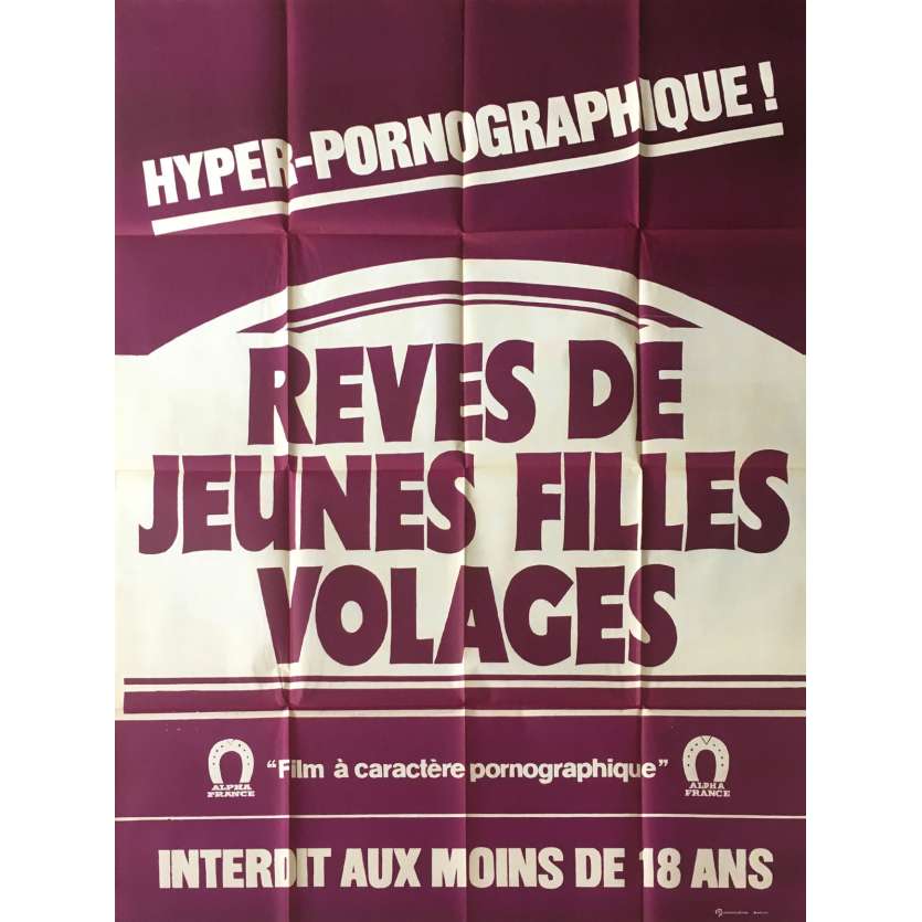 Reves De Jeunes Filles Volages Adult Movie Poster 47x63 In 