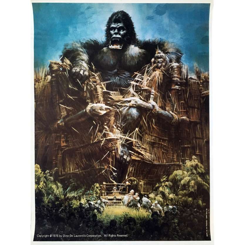 KING KONG Movie Poster - 23x32 in. - 1976 - John Guillermin, Fay Wray