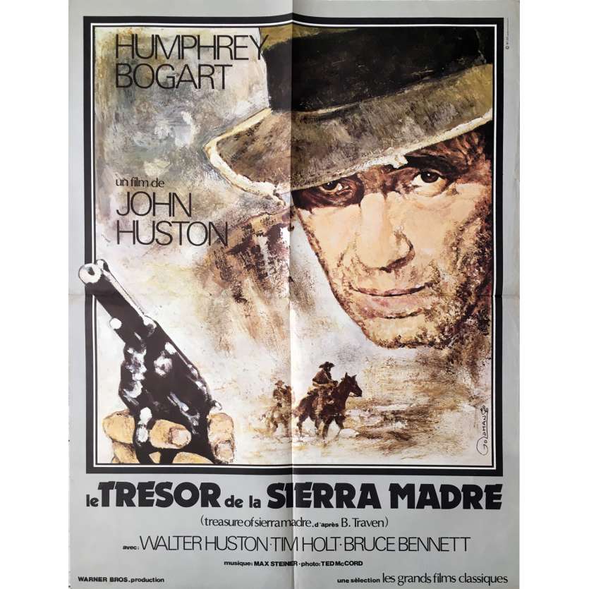 LE TRESOR DE LA SIERRA MADRE Affiche de film - 60x80 cm. - 1948 - Humphrey Bogart, John Huston