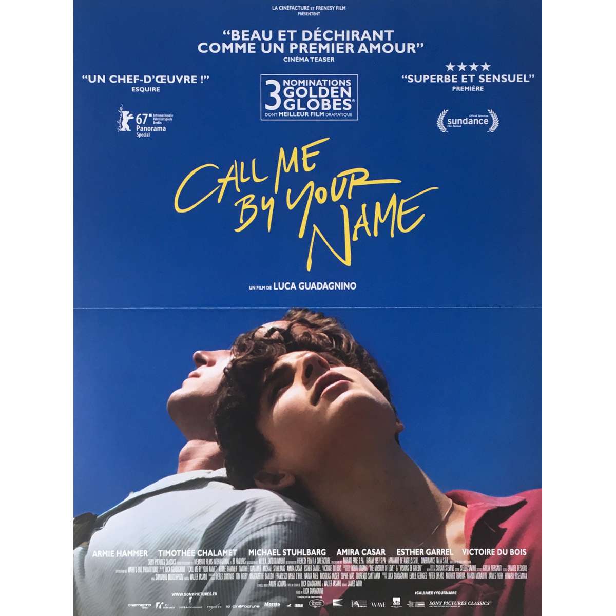 Call Me By Your Name Movie Poster 15x21 In