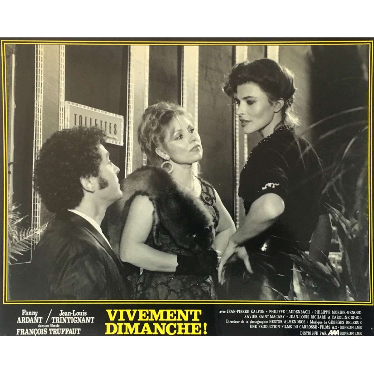 CONFIDENTIALLY YOURS Lobby Card 10x12 in.