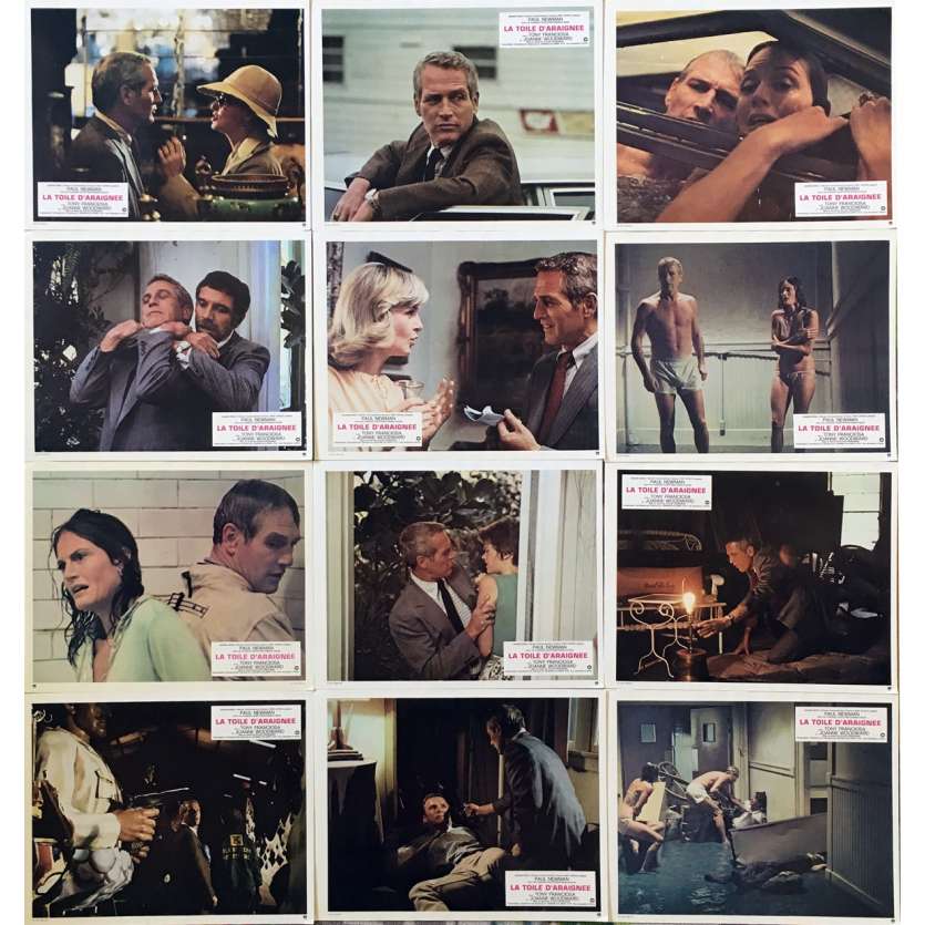 THE DROWNING POOL Lobby Cards x16 - 9x12 in. - 1975 - Stuart Rosenberg, Paul Newman