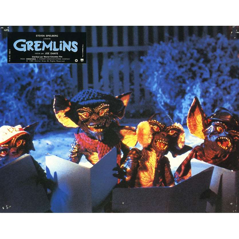 GREMLINS Original Lobby Card N03 - 9x12 in. - 1984 - Joe Dante, Zach Galligan