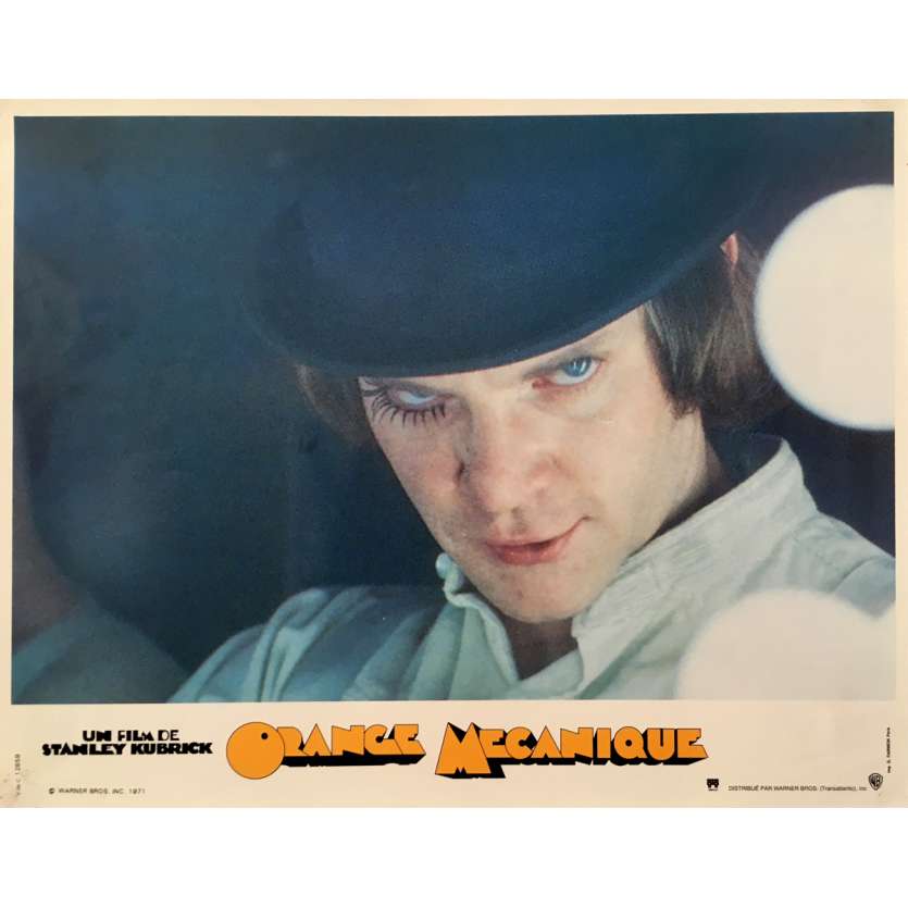 CLOCKWORK ORANGE Original Lobby Card N02 - 9x12 in. - 1990's - Stanley Kubrick, Malcom McDowell