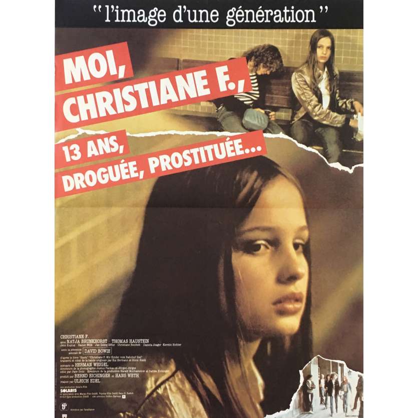 CHRISTIANE F. Original Movie Poster - 15x21 in. - 1981 - Uli Edel, Natja Brunckhorst