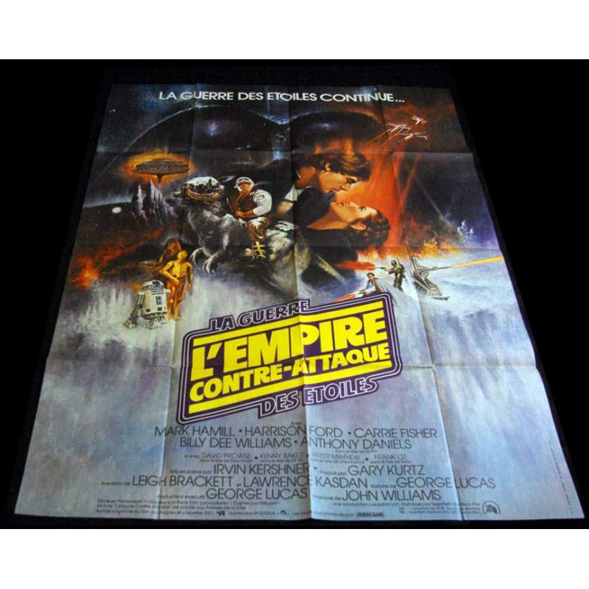 EMPIRE STRIKES BACK French 1p '80 George Lucas sci-fi classic, best different artwork! Star Wars
