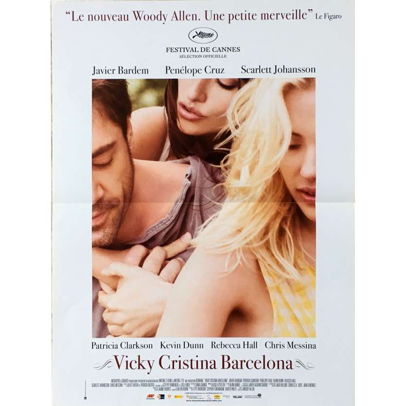 VICKY CRISTINA BARCELONA Affiche de film - 40x60 cm. - 2008 - Rebecca Hall, Woody Allen