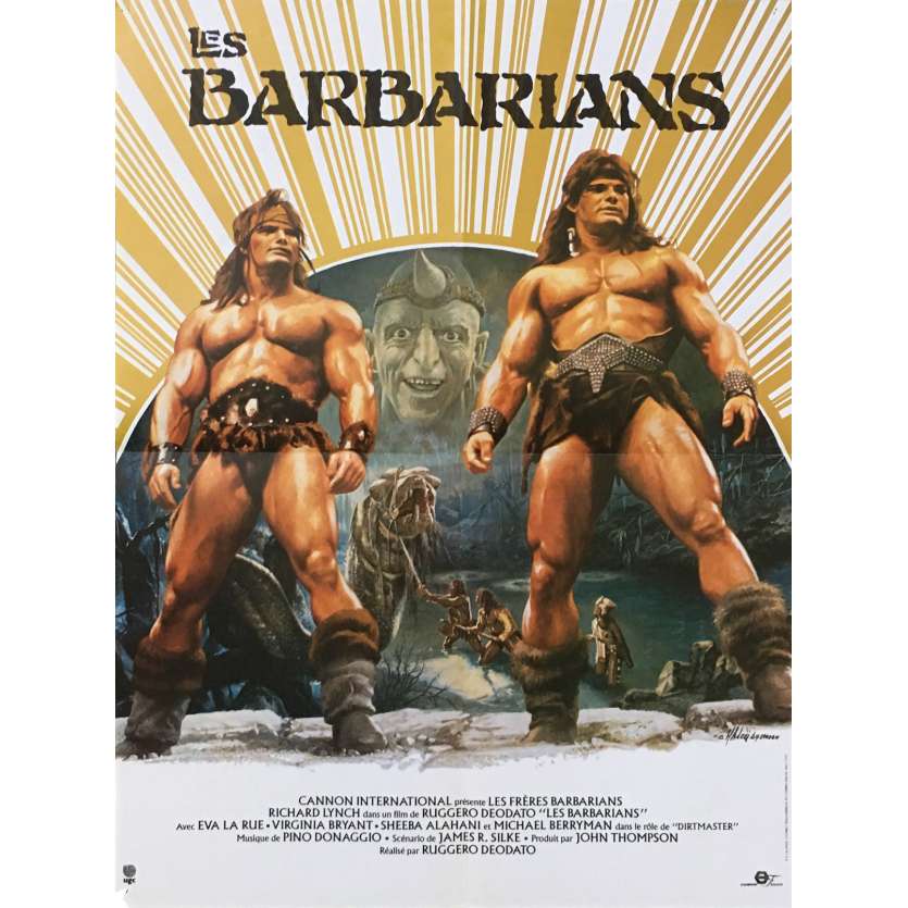 LES BARBARIANS Affiche de film - 40x60 cm. - 1987 - David Paul, Ruggero Deodato