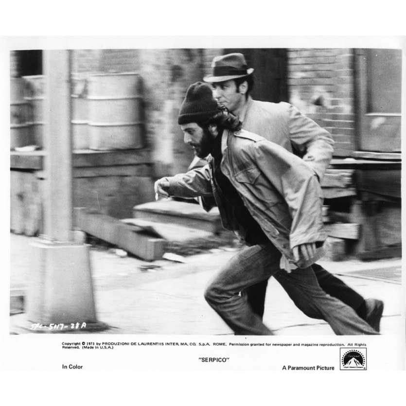 SERPICO Photo de film N10 - 20x25 cm. - 1973 - Al Pacino, Sydney Lumet