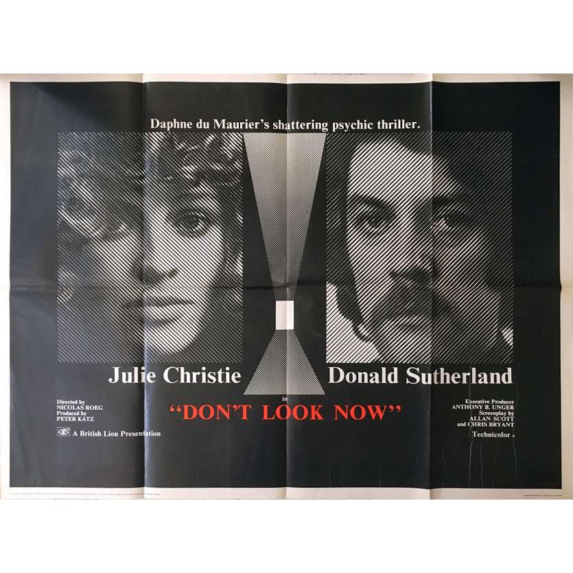 DON'T LOOK NOW Original Movie Poster - 30x40 in. - 1973 - Nicholas Roeg, Donald Sutherland