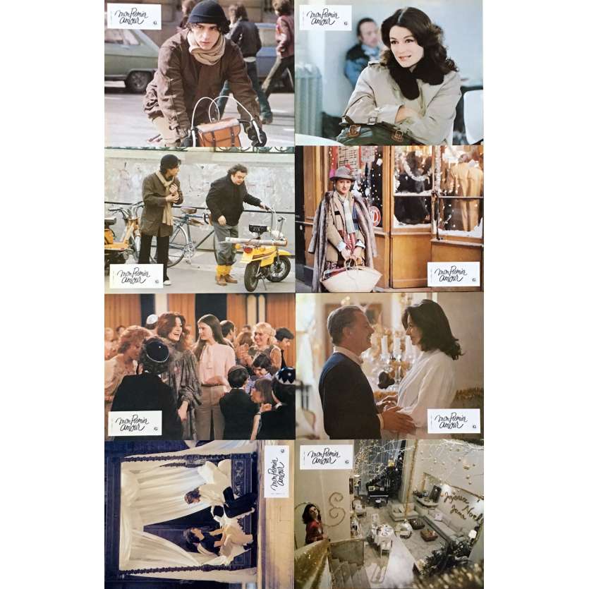 MON PREMIER AMOUR Original Lobby Cards x8 - 9x12 in. - 1978 - Eli Chouraqui, Anouk Aimee