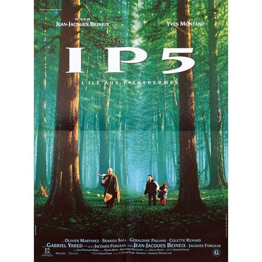 IP5 Original Movie Poster  - 15x21 in. - R1990 - Jean-Jacques Beineix, Yves Montand