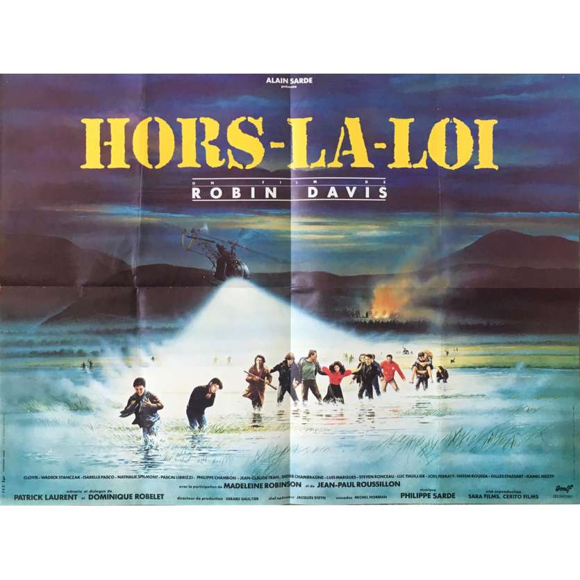 HORS LA LOI Original Movie Poster - 23x32 in. - R1990 - Robin Davis, Clovis Cornillac