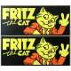 FRITZ THE CAT Original Stickers - 3,5x5,5 in. - 1972 - Ralph Bakshi, Robert Crumb