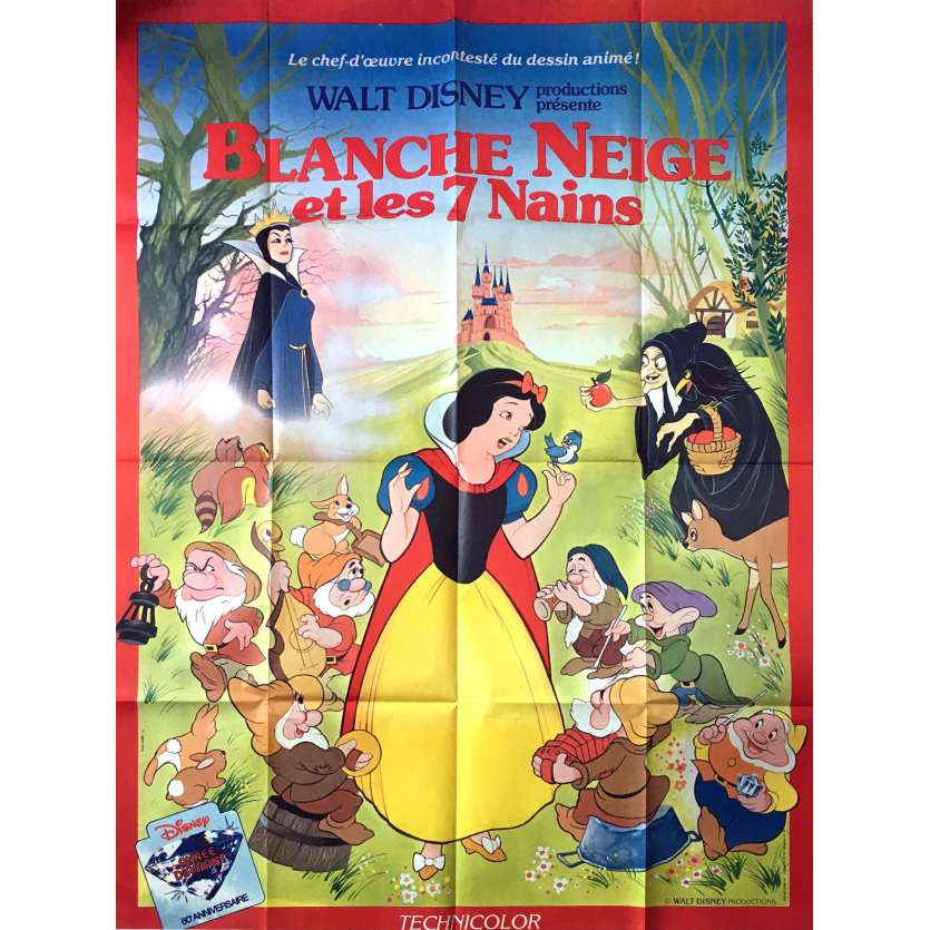 Snow White And The Seven Dwarfs Vintage Movie Poster