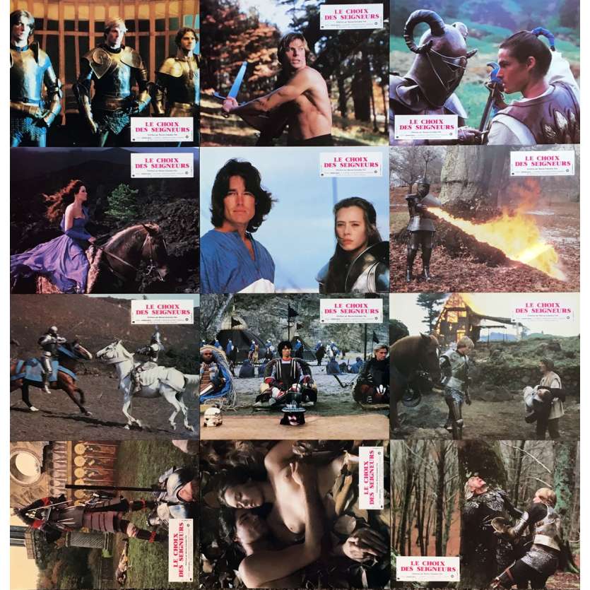 HEARTS AND ARMOUR Original Lobby Cards x12 - 9x12 in. - 1983 - Giacomo Battiato, Zeudi Araya Cristaldi