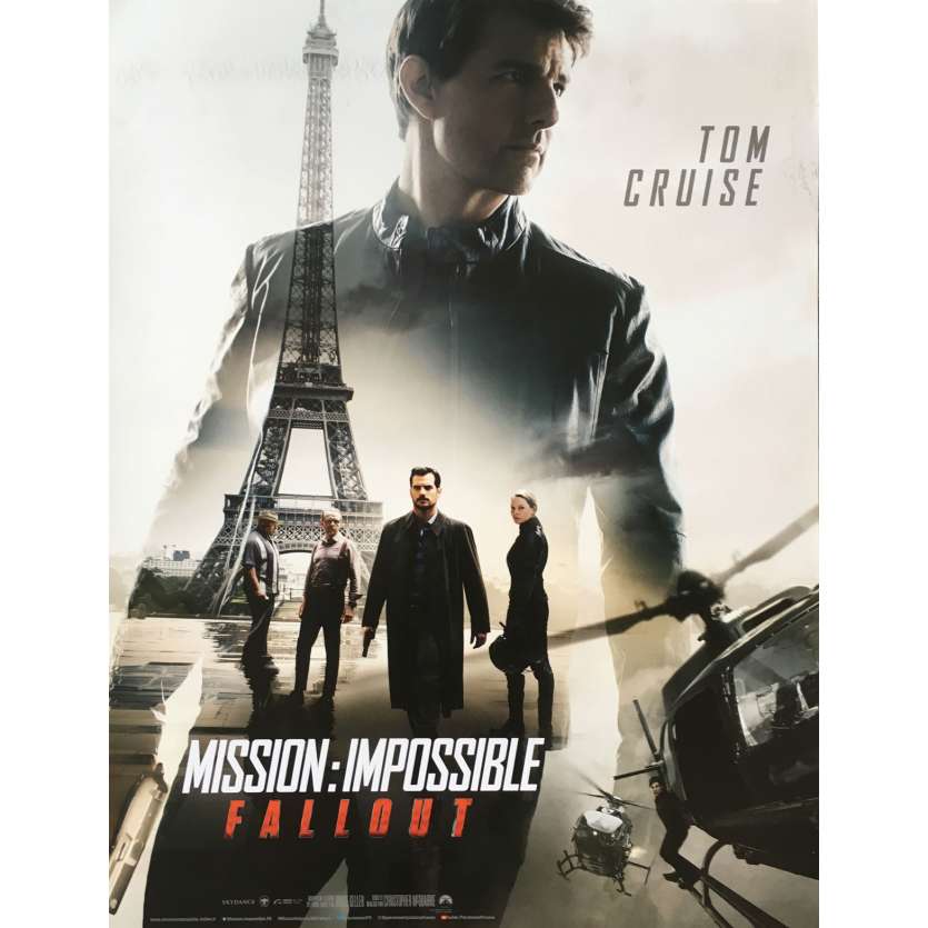 MISSION IMPOSSIBLE FALLOUT Affiche de film - 40x60 cm. - 2018 - Tom Cruise, Christopher McQuarrie