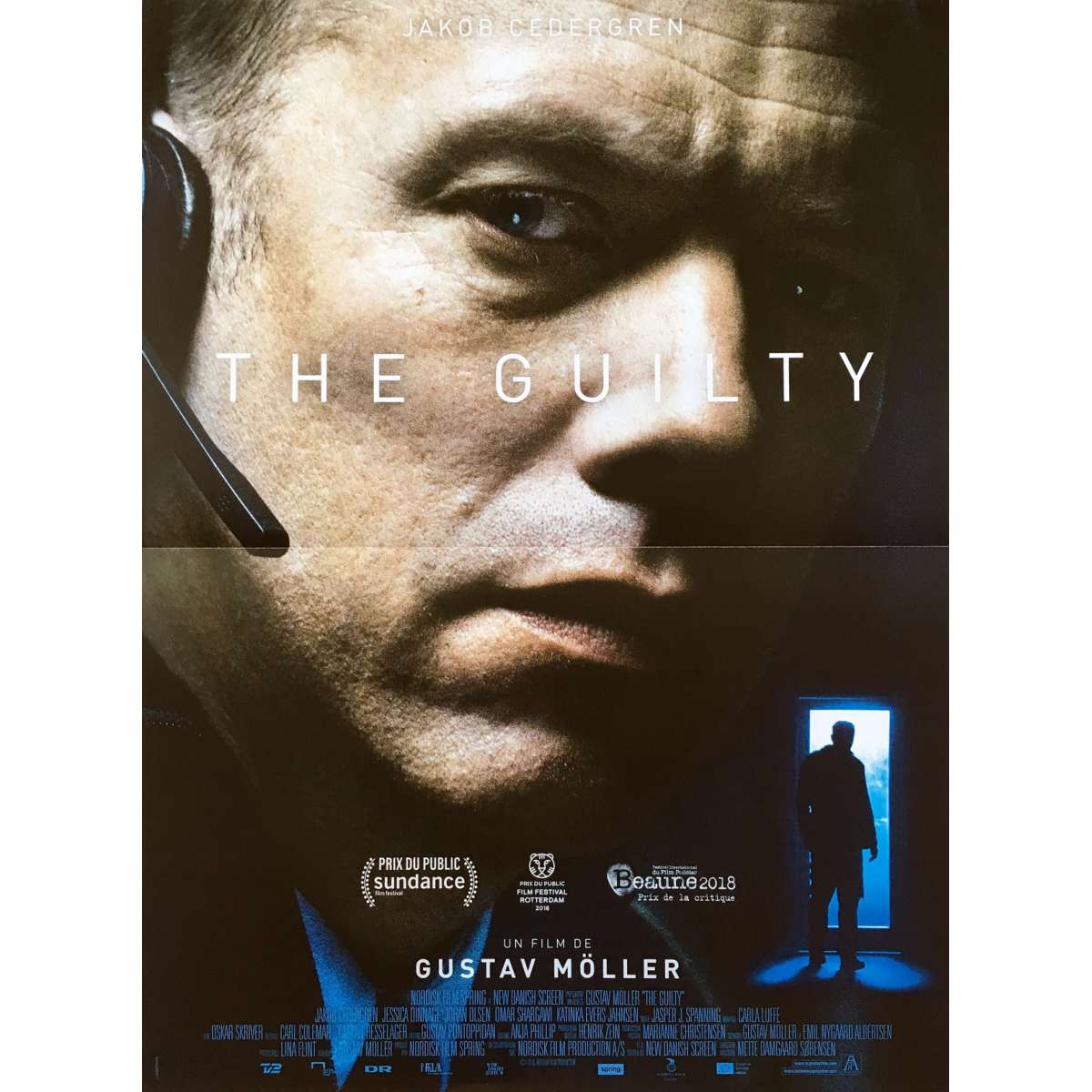 The Guilty Original Movie Poster 15x21 In 2018 Gustav Möller Jakob Cedergren 