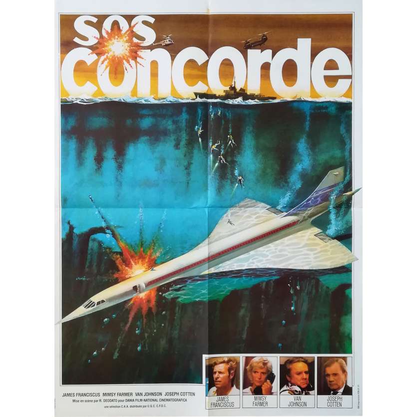 S.O.S. CONCORDE Affiche de film - 60x80 cm. - 1979 - James Franciscus, Ruggero Deodato