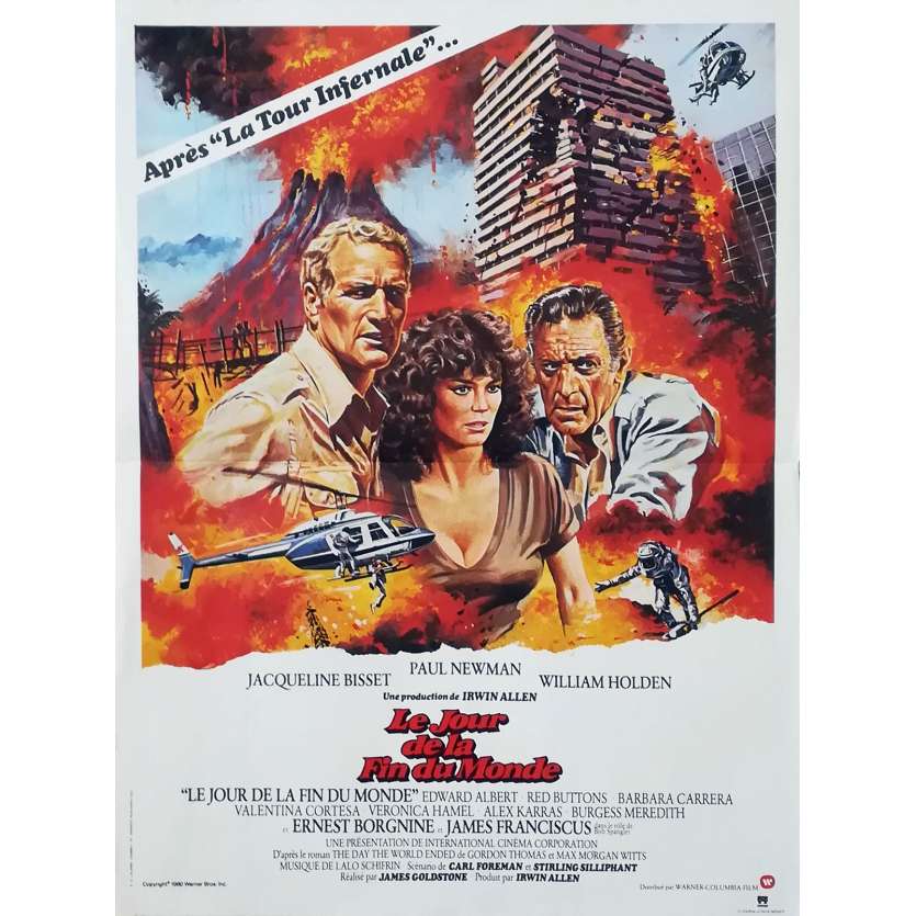 WHEN TIME RAN OUT Original Movie Poster - 15x21 in. - 1980 - James Goldstone, Paul Newman