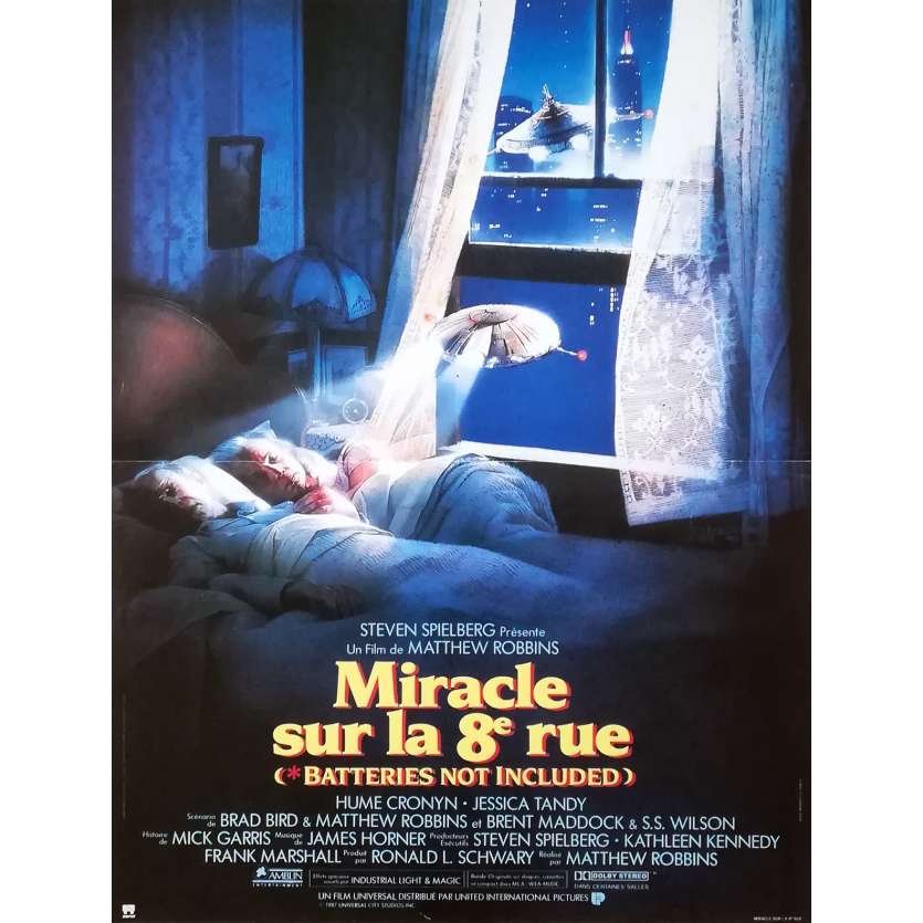 MIRACLE SUR LA 8ÈME RUE Affiche de film - 40x60 cm. - 1987 - Hume Cronyn, Matthew Robbins