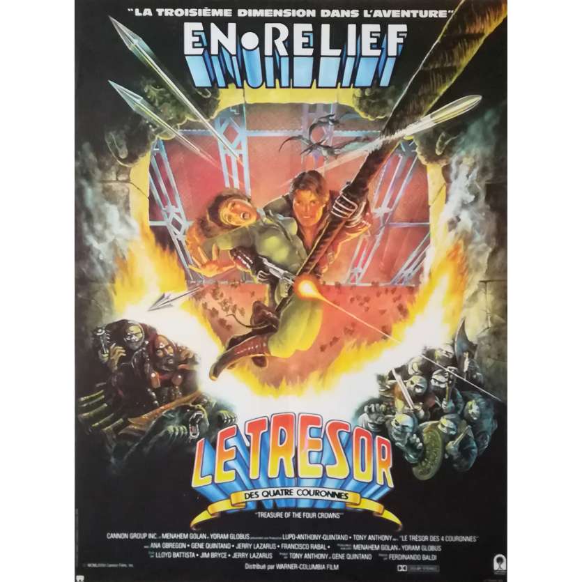 LE TRESOR DES QUATRE COURONNES Affiche de film - 40x60 cm. - 1983 - Tony Anthony, Ferdinando Baldi