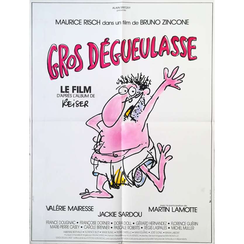 GROS DEGUEULASSE Affiche de film - 60x80 cm. - 1986 - Maurice Risch, Reiser