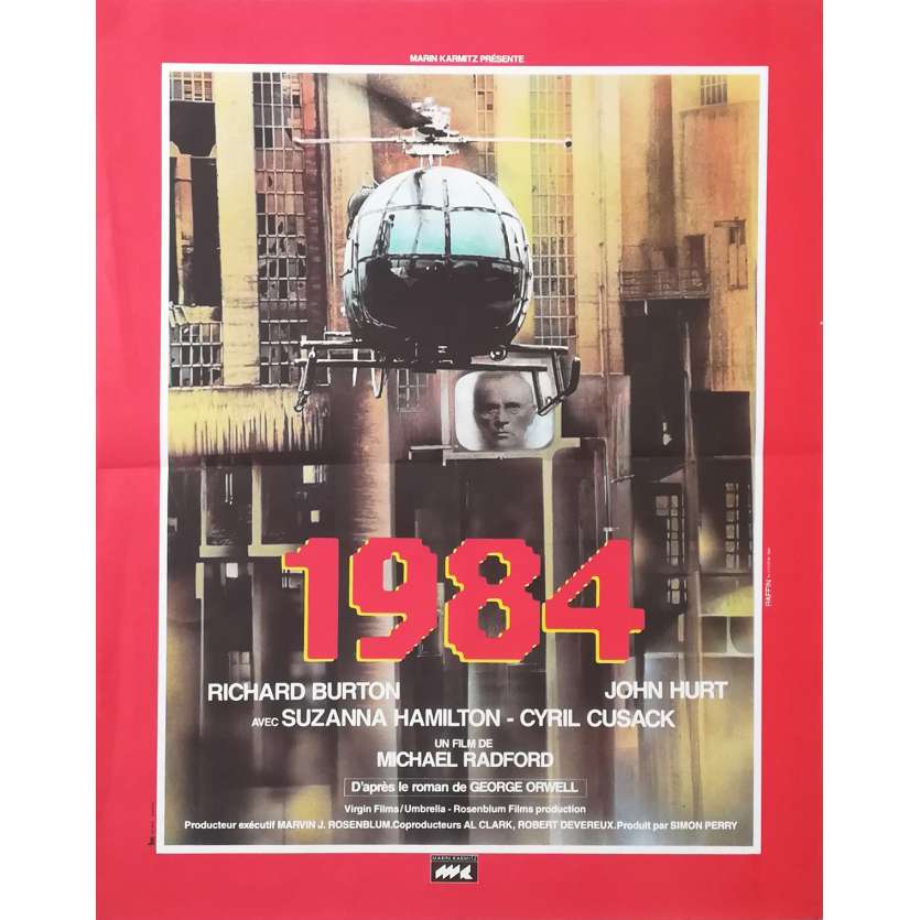 1984 Affiche de film - 40x60 cm. - 1984 - John Hurt, Michael Radford