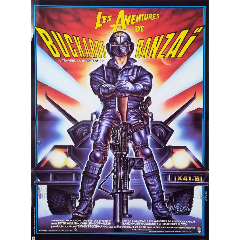 BUCKAROO BANZAI Original Movie Poster - 15x21 in. - 1984 - W.D. Richter, Peter Weller
