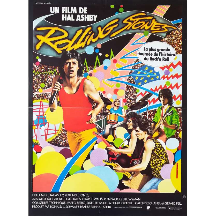 ROLLING STONES Affiche de film - 40x60 cm. - 1982 - Mick Jagger, Keith Richards, Hal Ashby