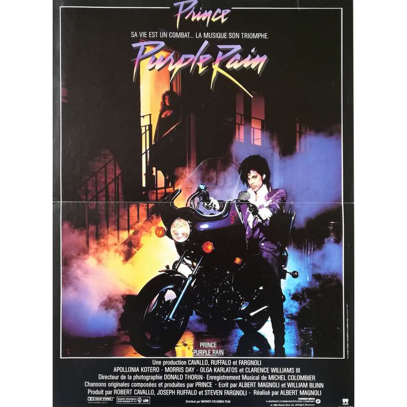 PURPLE RAIN Affiche de film - 40x60 cm. - 1984 - Prince, Albert Magnoli