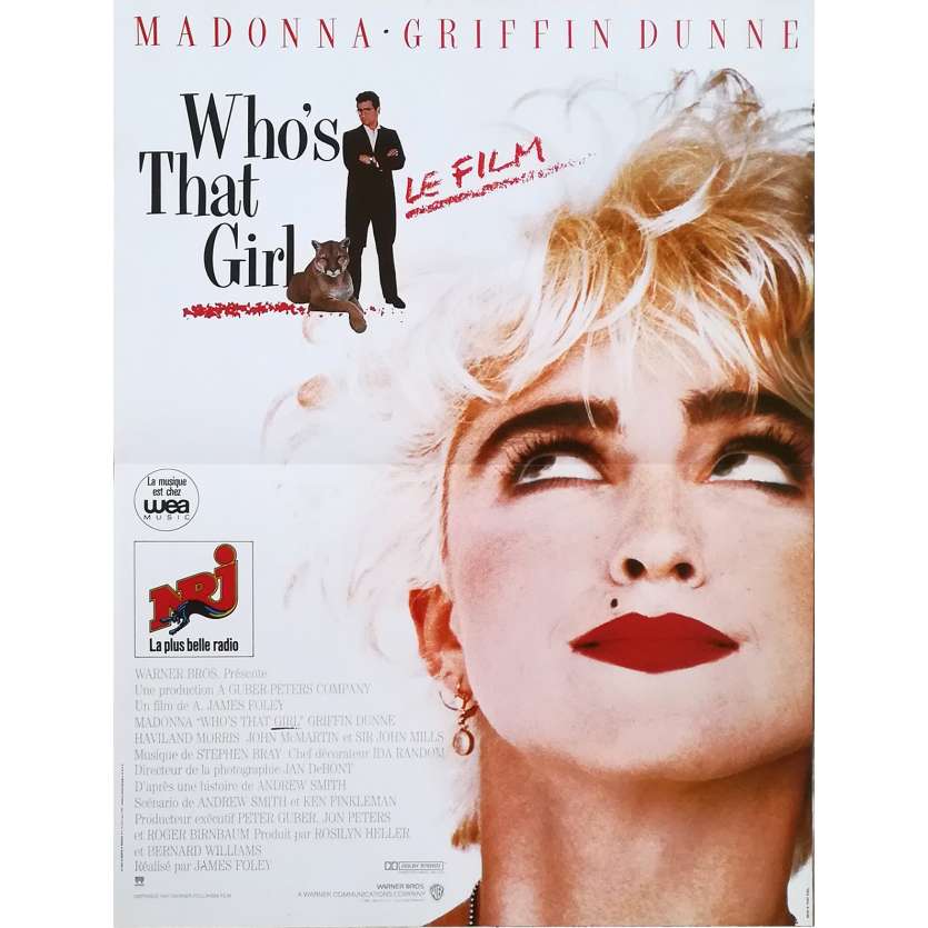 WHO'S THAT GIRL Affiche de film - 40x60 cm. - 1987 - Madonna, James Foley