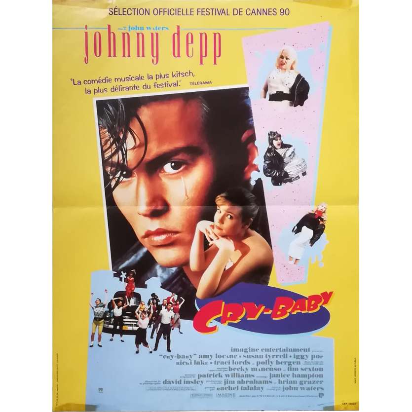 CRY BABY Affiche de film - 40x60 cm. - 1990 - Johnny Depp, John Waters