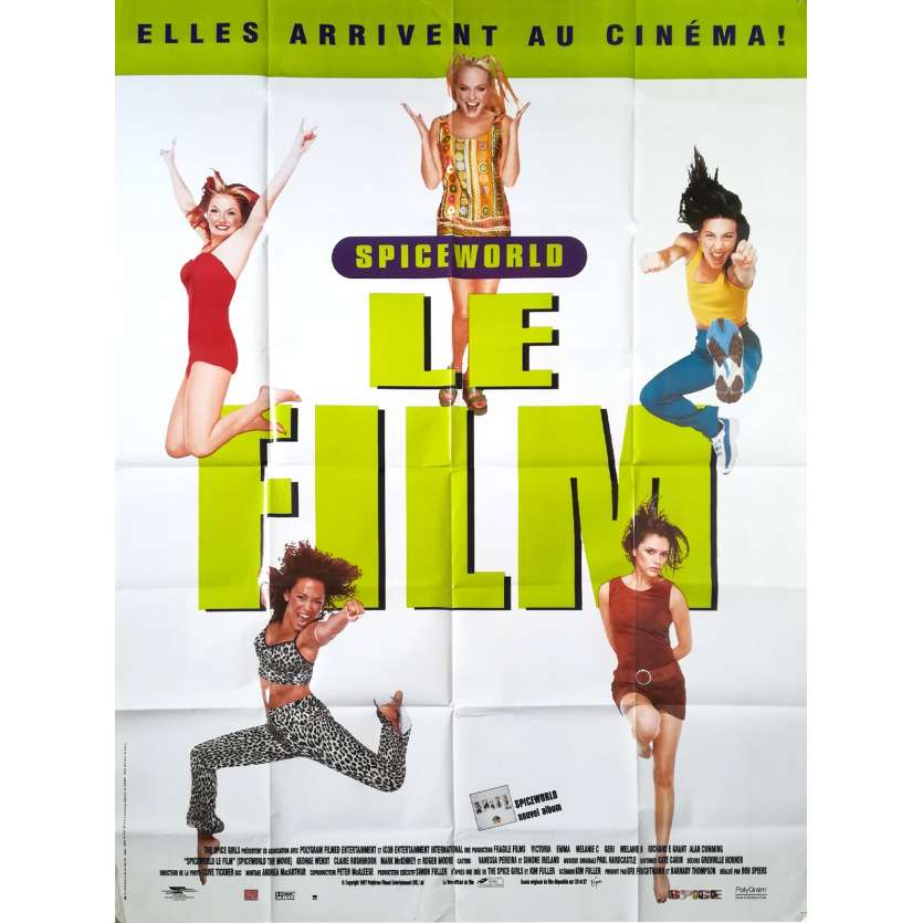 SPICE WORLD Affiche de film - 120x160 cm. - 1997 - The Spice Girls, Bob Spiers