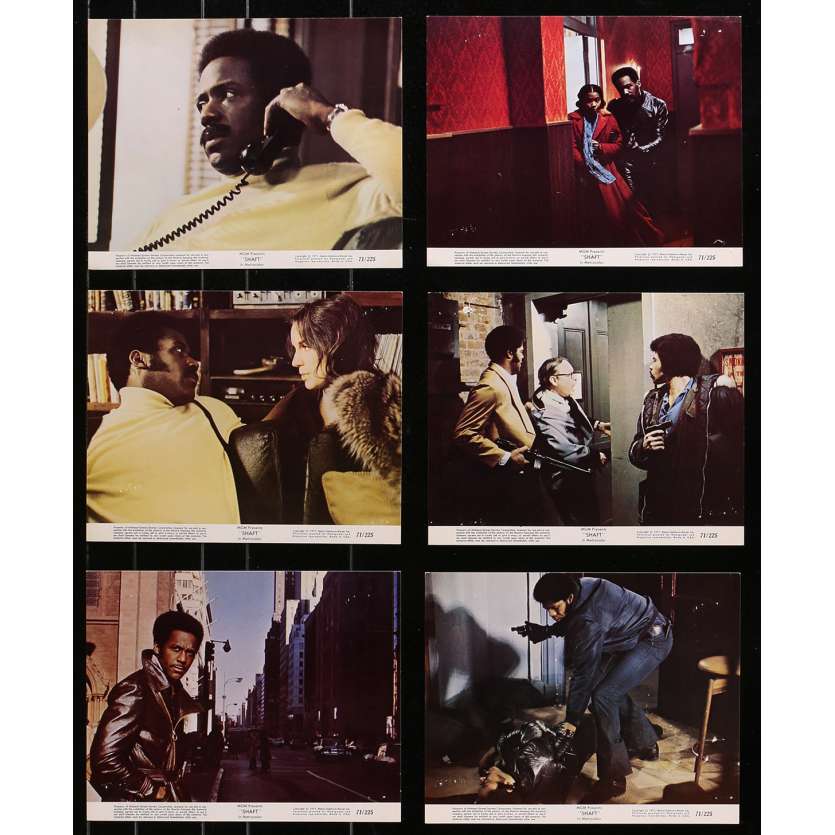 SHAFT Photos de film x6 - 20x25 cm. - 1971 - Richard Roundtree, Gordon Parks