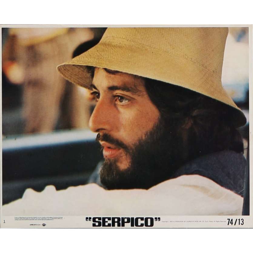 SERPICO Photo de film N05 - 20x25 cm. - 1973 - Al Pacino, Sydney Lumet